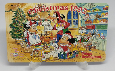 Tokyo Disneyland Telephone Card Christmas 1992 Japanese Very Rare