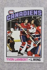 1976-77 Topps #232 YVON LAMBERT MONTREAL CANADIENS 