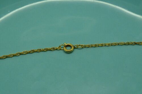 17.75" YELLOW GOLD FILLED LOOSE ROPE CHAIN NECKLACE W/ TAG - Picture 3 of 3
