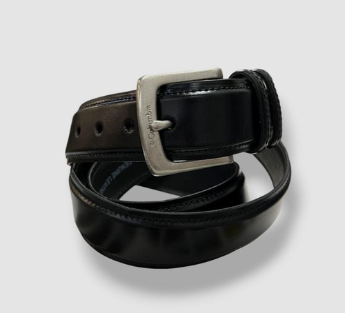 Columbia Men's Black Casual Leather Belt Size 38