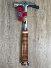 Estwing E20S 20 oz Straight Claw Hammer with Smooth Face & Leather Grip New