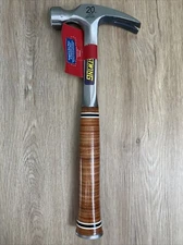 Estwing E20S 20 oz Straight Claw Hammer with Smooth Face & Leather Grip New