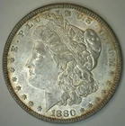 1880 Morgan Silver Dollar US Type Coin Uncirculated Philadelphia Mint $1