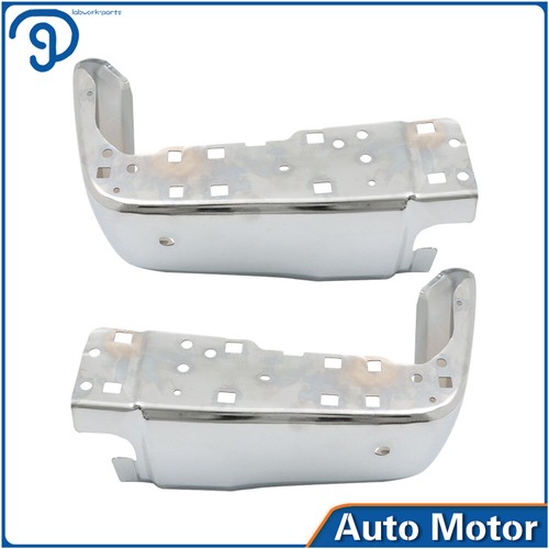 Driver and Passenger Side For 2014-2021 Toyota Tundra Rear Bumper End Set Chrome - Picture 7 of 23
