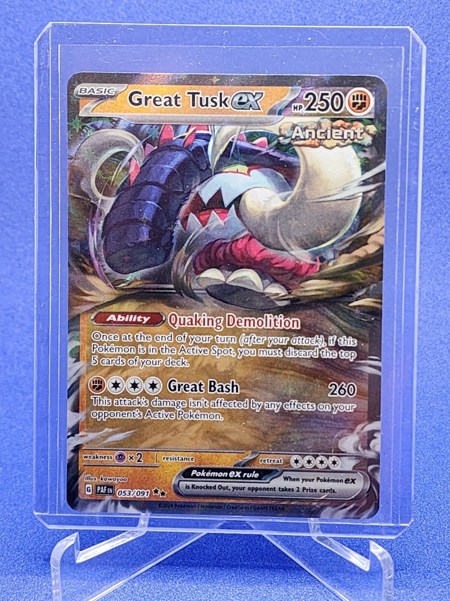 great tusk pokemon card ex 123/198 - Holofoil SV01 Scarlet & Violet Base Set Violet Promo Cards Singles Great Tusk 096/162 SV05 Temporal