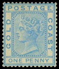 Gold Coast Scott 12 Gibbons 10 Mint Stamp