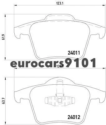 Juego de pastillas de freno de disco trasero Volvo XC90 Hella Pagid 355010801 30793093 Foto 3 de 4