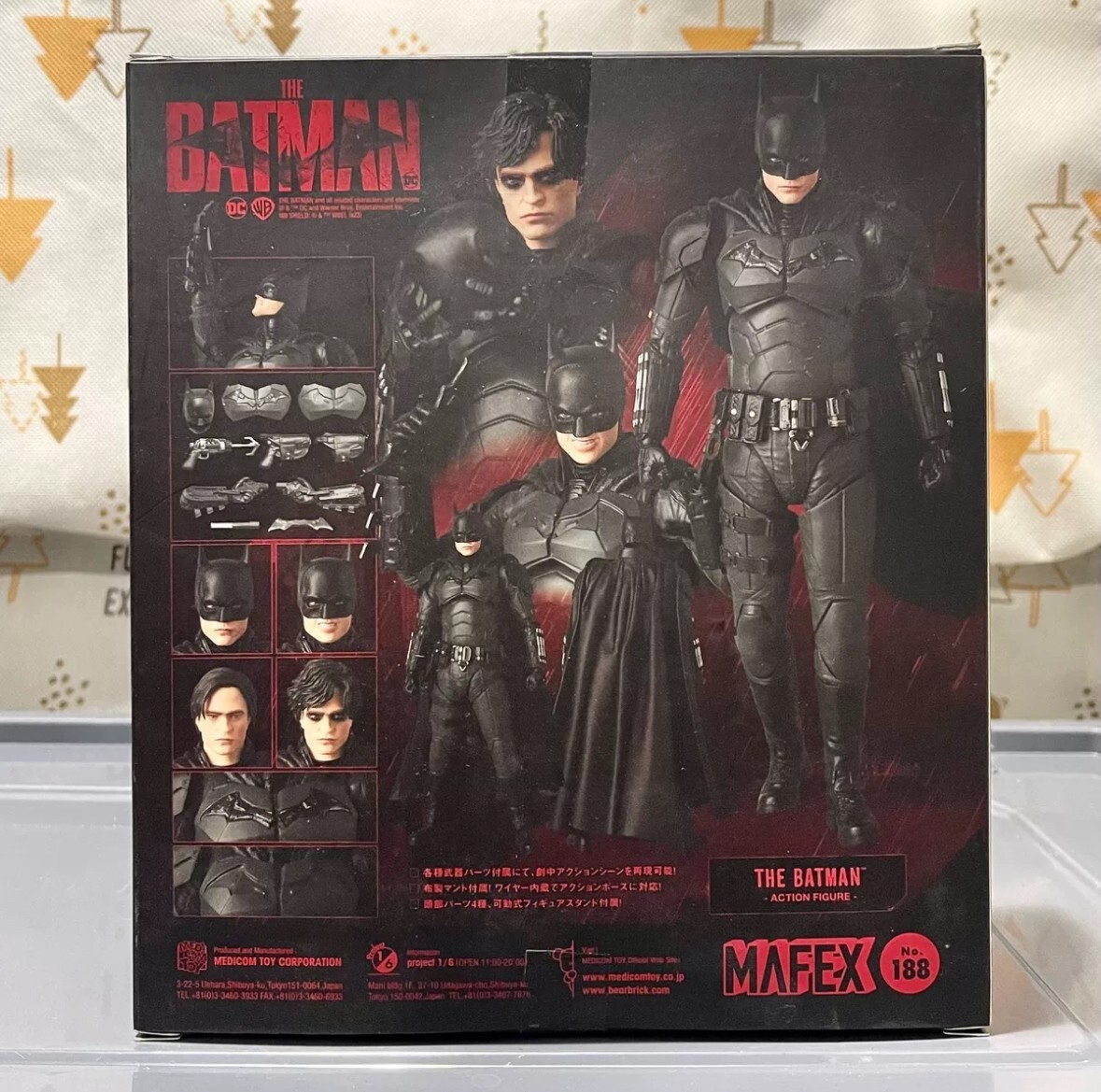 Original MAFEX No.188 The Batman 2022 Version Bruce Wayne Anime