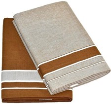 Men's Cotton Dhoti/Kerala Style Dhoti, 2.0 mtr Light Brown  Grey, Pack of 2 