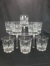 8 LOWBALL GLASSES OR TUMBLERS BUCKINGHAM SCHOTT-ZWIESEL VERTICAL CUT  DESIGN