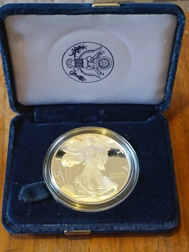 Very Collectible 1996-P Proof American Silver Eagle In Capsule In A Lined Case