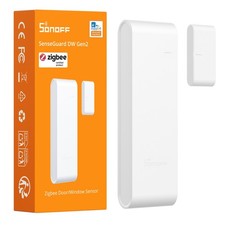 SONOFF Zigbee Wireless Door Window Sensor, Door Contact Alarm, Smart Automation