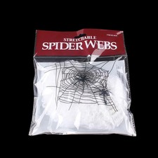 Halloween Spider Web Decoration With Spider Stretchy Cobweb Haunted House Decor