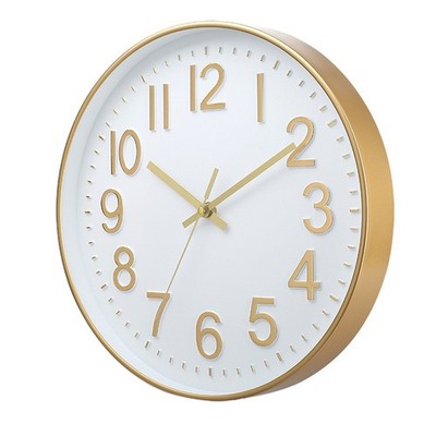 Wanduhr 30cm leise nicht tickend gro?e Ziffern f��r Schlafzimmer B��ro K��che