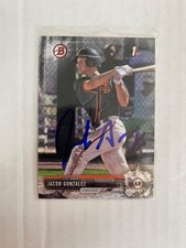 G - Bowman 1st IP Auto Prospects Rookie RC In Person Autographed Cards Chrome