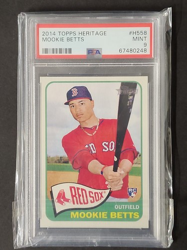 2014 Topps Heritage High Number - Mookie Betts #H558 (RC) PSA9