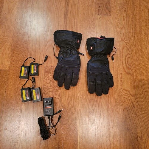 GERBINGS Heated Black Gloves  Motorcycle Snowmobile ATV Medium Men ~ Mint!