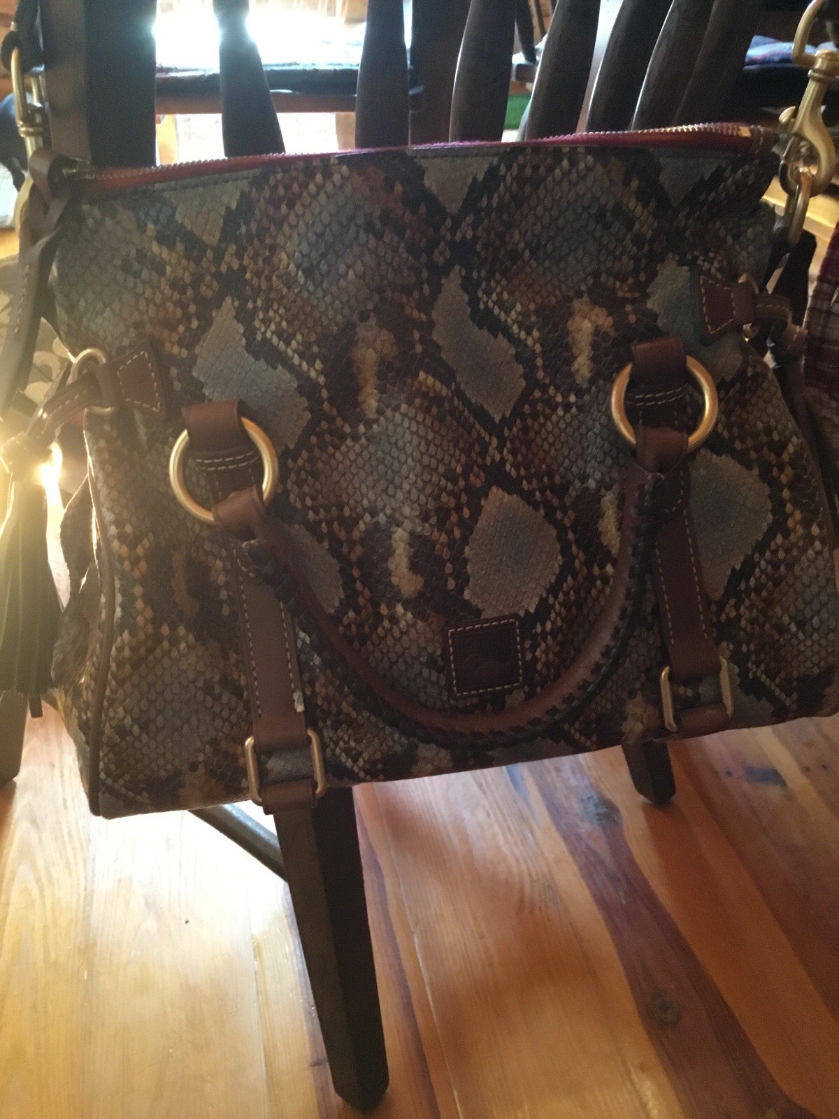 Dooney And Bourke Limited Ed. Python Print Leathe… - image 8