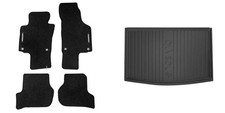Frogum Fußmattensatz Autoteppich + Kofferraumwanne für VW Golf Plus 5M1 521