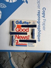 1980s Vintage Gillette Good News 3 Pack Razor...