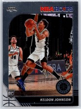 2019-20 Panini NBA Hoops Premium Stock - KELDON JOHNSON #224 Rookie Card. rookie card picture