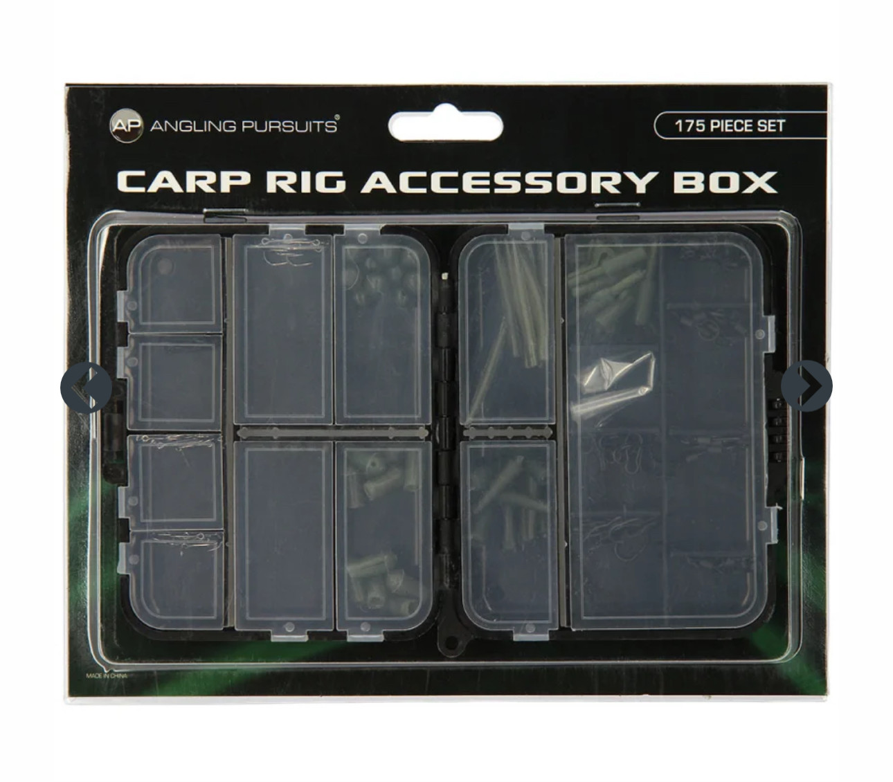 Fishing Terminal Tackle Carp Rig Accessory Box 175pc Hooks Beads Swivels Clips - Image 4