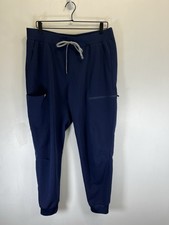 Fabletics High Rise On Call Scrub Jogger Womens XL Blue Drawstring