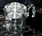 Vintage 7759 B Pyrex 9 Cup Glass Percolator Coffee Pot Flame Ware Complete Set