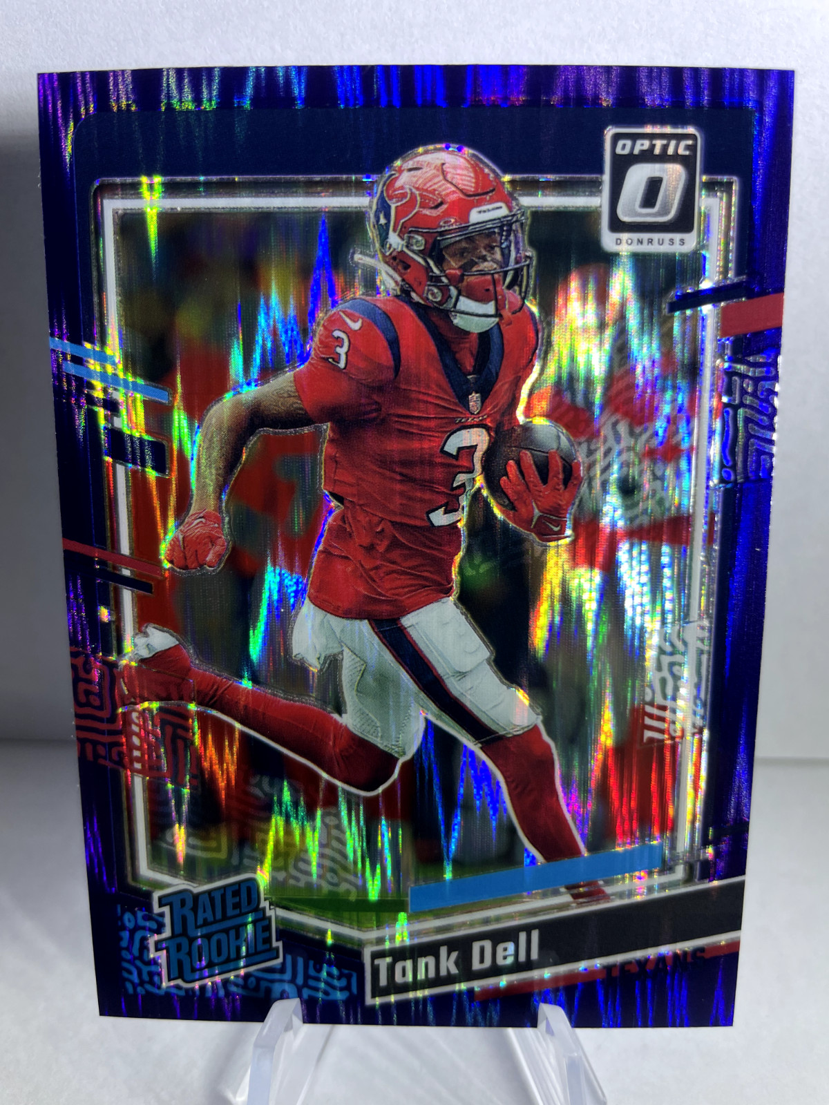 2023 Donruss Optic Rated Rookie Purple Shock Prizm #245 Tank Dell RC