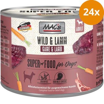 MAC's Dog Wild & Lamm 200 g 24 x 200 g