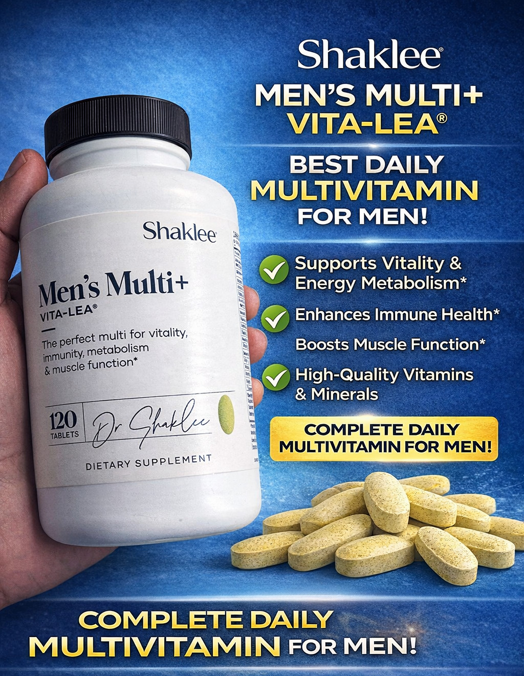 Shaklee Men’s Multi Vita Lea 120 Tablets