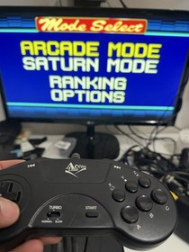 Sega Saturn Console Bundle w/ Virtua Fighter 2 & Daytona USA Tested Works Rare