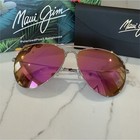 NEW Maui Jim MAVERICKS Rose Gold POLARIZED Sunrise Pink Mirror Sunglass P264-16R — photo 1