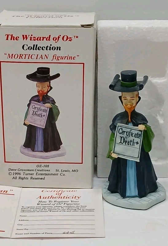 Dave Grossman Creations Wizard Of Oz Collection Mortician Figurine In Box w/ COA
