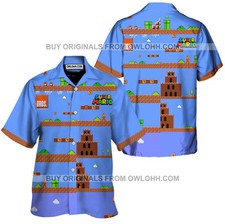 Super Mario Bros Game Start Hawaiian Shirt