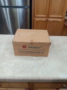 Gemsy 4" Round Knife Cutting Machine RXM-100 used Cloth Clothing Cutter Saw