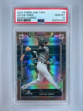 2024 Panini Three and Two Leo De Vries Bases Loaded /3 PSA 10 🔥 Padres Prospect