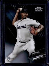 2021 Topps Chrome Black Sixto Sanchez RC Refractor Rookie #/199 Marlins