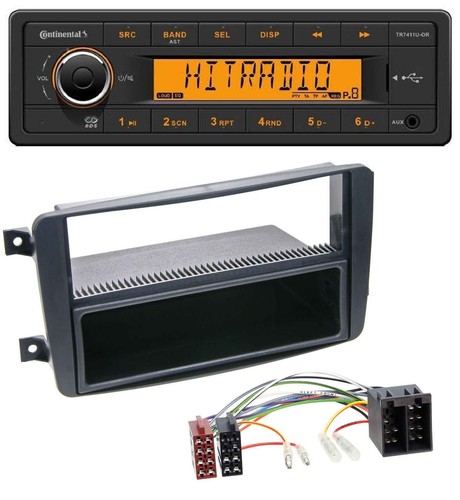 Continental 1DIN USB AUX MP3 Autoradio für Mercedes C-Klasse W203 CLK W209 Vito - Bild 1 von 5