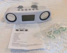 Speaker and Digital Clock Radio Combo with AM/FM LCD Alarm Clock