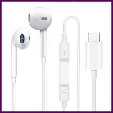 Type C USB C Headphones Earphones Wired Earbuds for iphone 15 Pro Max Samsung