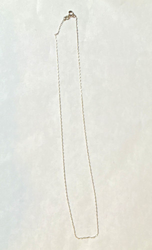 925 Sterling Silver Cable Chain Necklace 18 in Spring Ring Closure Silver