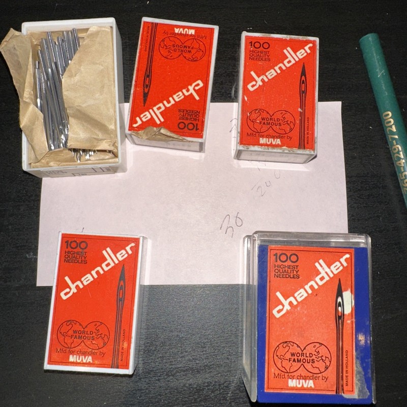 240 Piece Chandler Various Sizes WALKING FOOT INDUSTRIAL SEWING MACHINE NEEDLES
