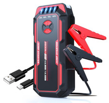 Arrancador port til 2500A para coche 12V apto 8.0L gas y 7.0L di sel con luz LED