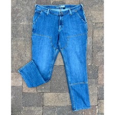 Women's Carhartt rugged relaxed fit double front straight leg jeans size 14x31