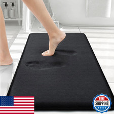 Smiry Memory Foam Bath Mat 30x20, Extra Soft and Absorbent Bathroom Mats, Non Sl