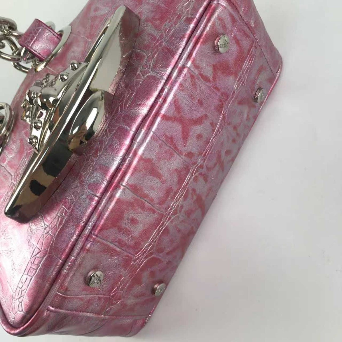 Vivienne Westwood Orb Chain Shoulder Bag Pink NWT #ZJ | eBay