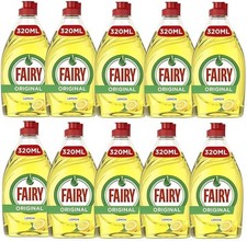 Fairy Lemon Dishwashing Liquid 10x320ml 5.62 per litre