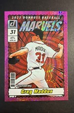 2023 Panini Donruss - Marvels Greg Maddux #M6 Pink Fireworks