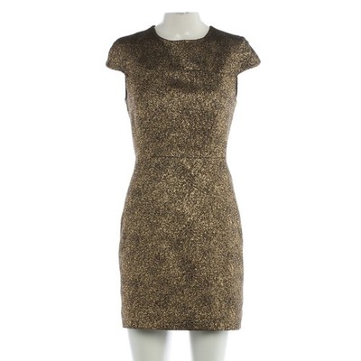 Diane von Furstenberg Cocktailkleid 32 US 2 Metallic